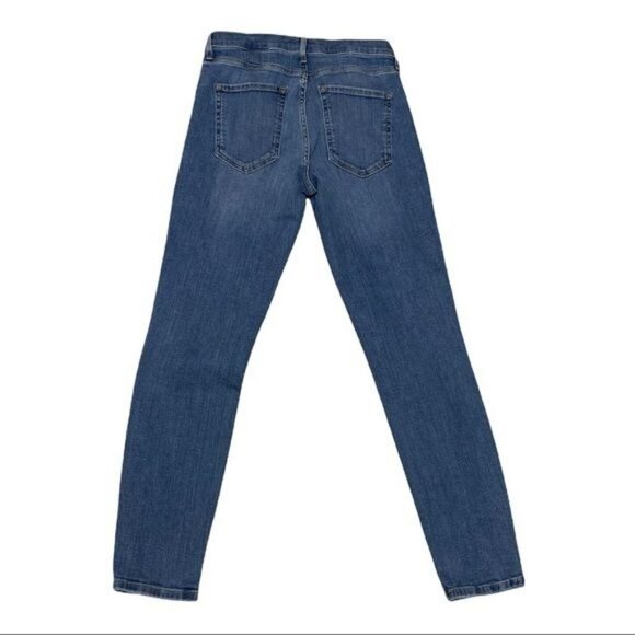 Banana Republic Blue Mid-Rise Skinny Jeans Size 26 - Picture 2 of 8